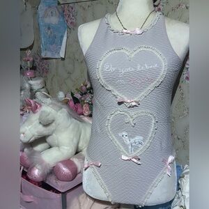 Believer,🎀 ooak bodysuit onesie bows coquette cute